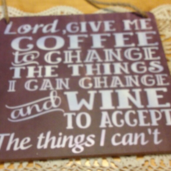 Humorous Coffee and Wine Wall Art - Picture 3 of 4